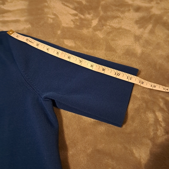 Ann Taylor elbow sleeve V-neck knit sweater dress size S. - Picture 9 of 9